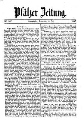 Pfälzer Zeitung Donnerstag 9. Juli 1857