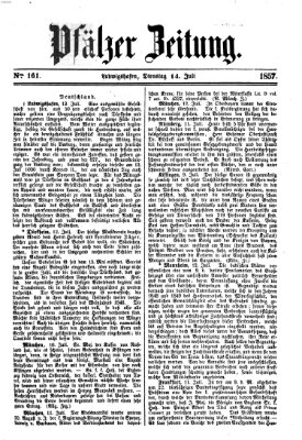 Pfälzer Zeitung Dienstag 14. Juli 1857