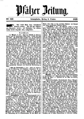 Pfälzer Zeitung Freitag 9. Oktober 1857