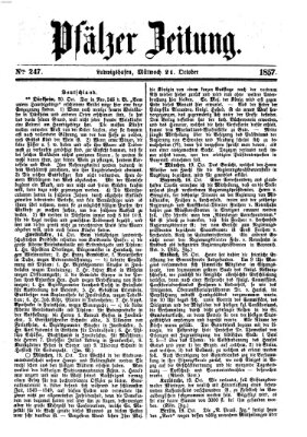 Pfälzer Zeitung Mittwoch 21. Oktober 1857