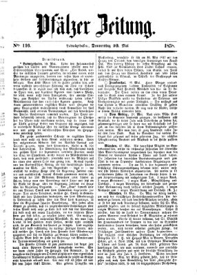 Pfälzer Zeitung Donnerstag 20. Mai 1858