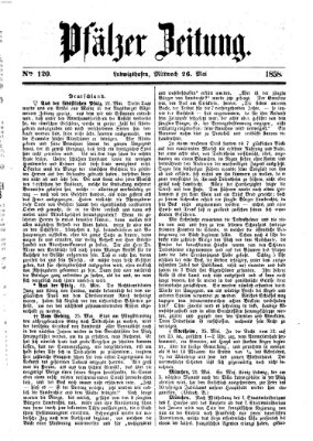 Pfälzer Zeitung Mittwoch 26. Mai 1858