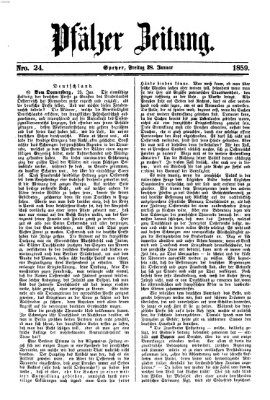 Pfälzer Zeitung Freitag 28. Januar 1859