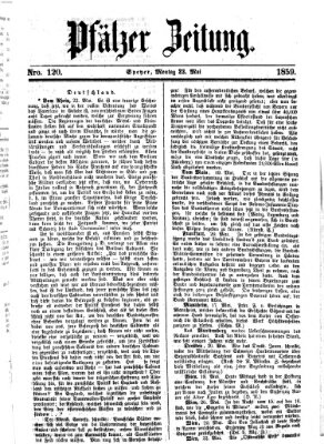 Pfälzer Zeitung Montag 23. Mai 1859