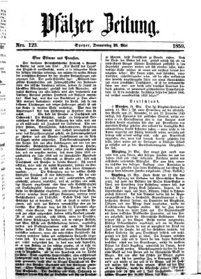 Pfälzer Zeitung Donnerstag 26. Mai 1859