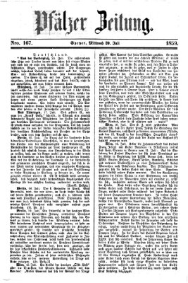 Pfälzer Zeitung Mittwoch 20. Juli 1859