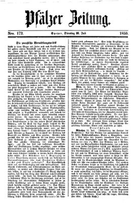 Pfälzer Zeitung Dienstag 26. Juli 1859