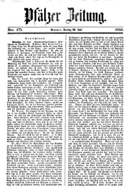 Pfälzer Zeitung Freitag 29. Juli 1859