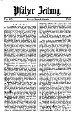 Pfälzer Zeitung Montag 5. September 1859