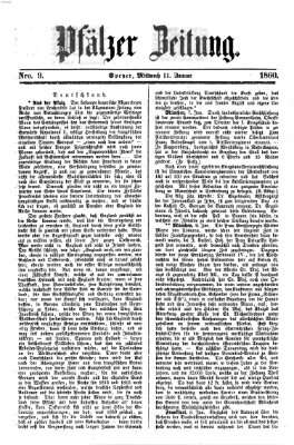 Pfälzer Zeitung Mittwoch 11. Januar 1860