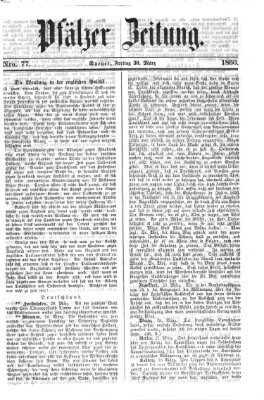 Pfälzer Zeitung Freitag 30. März 1860