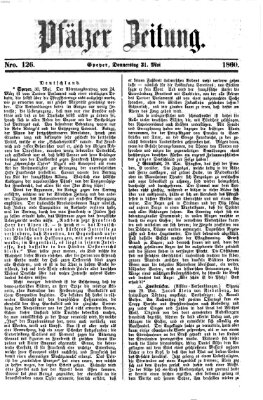 Pfälzer Zeitung Donnerstag 31. Mai 1860