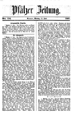 Pfälzer Zeitung Montag 11. Juni 1860