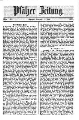 Pfälzer Zeitung Mittwoch 11. Juli 1860