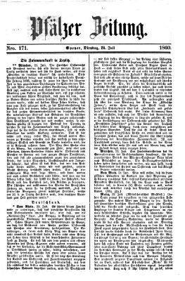 Pfälzer Zeitung Dienstag 24. Juli 1860