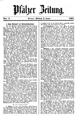 Pfälzer Zeitung Mittwoch 9. Januar 1861