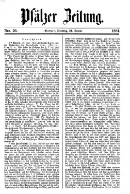 Pfälzer Zeitung Dienstag 29. Januar 1861