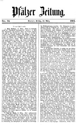 Pfälzer Zeitung Freitag 15. März 1861