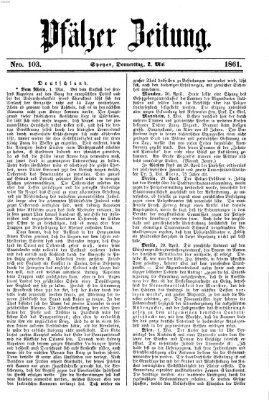 Pfälzer Zeitung Donnerstag 2. Mai 1861