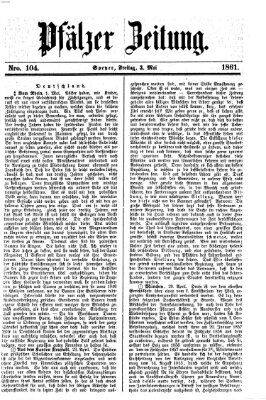 Pfälzer Zeitung Freitag 3. Mai 1861