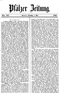 Pfälzer Zeitung Dienstag 7. Mai 1861