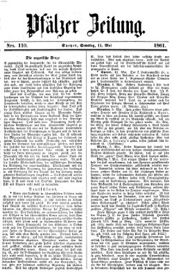 Pfälzer Zeitung Samstag 11. Mai 1861