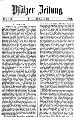 Pfälzer Zeitung Montag 13. Mai 1861