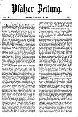 Pfälzer Zeitung Donnerstag 16. Mai 1861