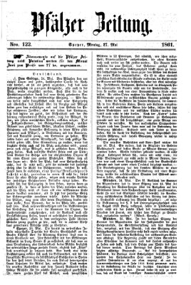 Pfälzer Zeitung Montag 27. Mai 1861