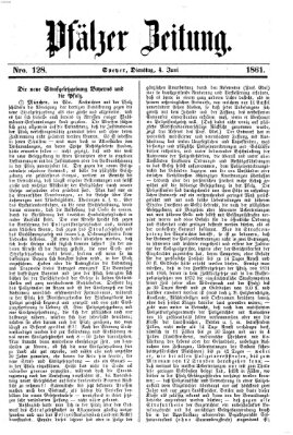 Pfälzer Zeitung Dienstag 4. Juni 1861