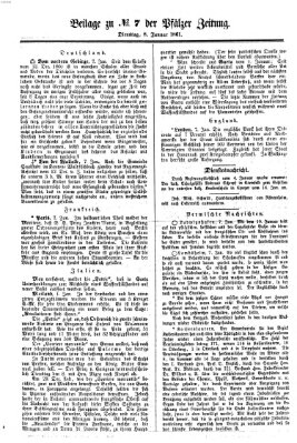 Pfälzer Zeitung Dienstag 8. Januar 1861