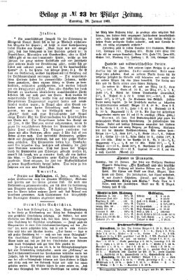 Pfälzer Zeitung Samstag 26. Januar 1861