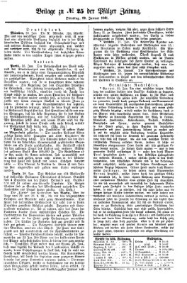 Pfälzer Zeitung Dienstag 29. Januar 1861