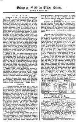 Pfälzer Zeitung Samstag 9. Februar 1861