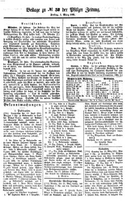 Pfälzer Zeitung Freitag 1. März 1861