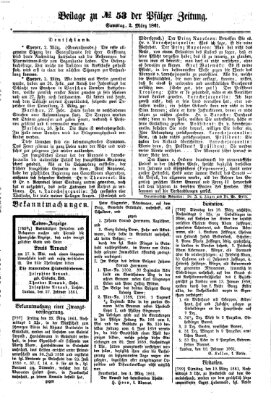 Pfälzer Zeitung Samstag 2. März 1861