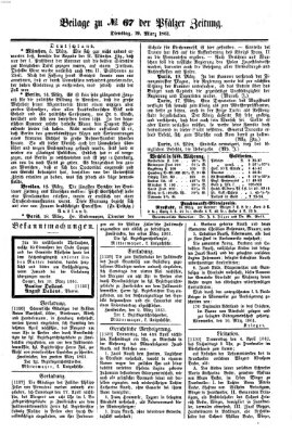 Pfälzer Zeitung Dienstag 19. März 1861