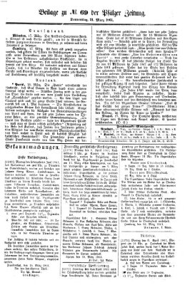 Pfälzer Zeitung Donnerstag 21. März 1861