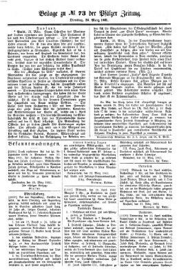 Pfälzer Zeitung Dienstag 26. März 1861