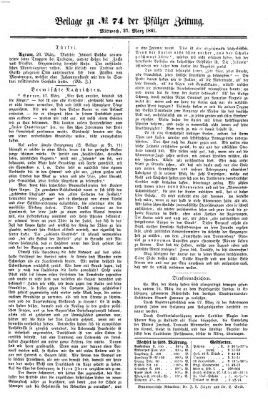 Pfälzer Zeitung Mittwoch 27. März 1861