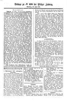 Pfälzer Zeitung Samstag 15. Juni 1861