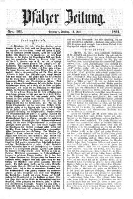 Pfälzer Zeitung Freitag 12. Juli 1861