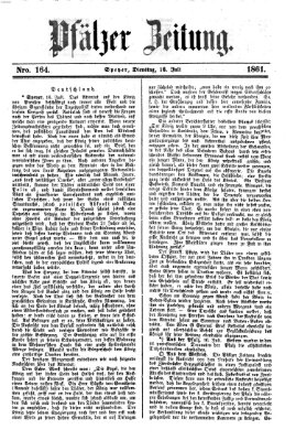 Pfälzer Zeitung Dienstag 16. Juli 1861