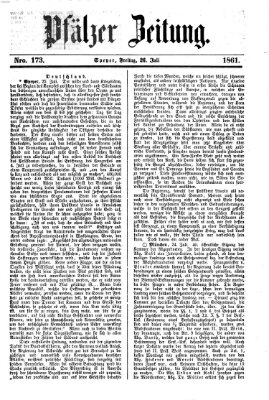 Pfälzer Zeitung Freitag 26. Juli 1861