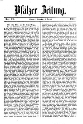 Pfälzer Zeitung Dienstag 6. August 1861