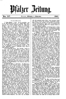 Pfälzer Zeitung Mittwoch 4. September 1861