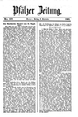 Pfälzer Zeitung Freitag 6. September 1861