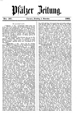 Pfälzer Zeitung Dienstag 5. November 1861