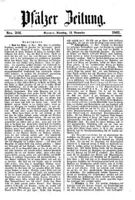 Pfälzer Zeitung Dienstag 12. November 1861