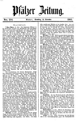 Pfälzer Zeitung Samstag 14. Dezember 1861